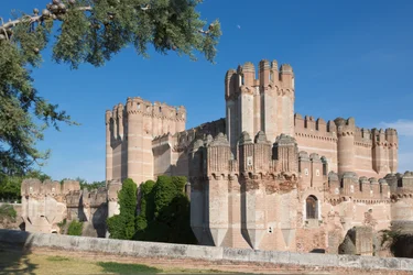 Coca, provincia di Segovia, Spagna. Castillo de Coca. Importante esempio di architettura militare mudéjar.